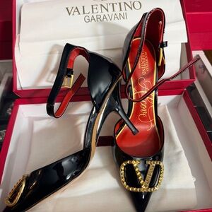 Valentino Garavani Black Patent Leather Heels